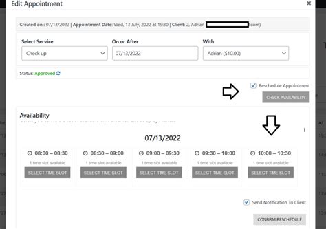 how to reschedule paid prc appointment